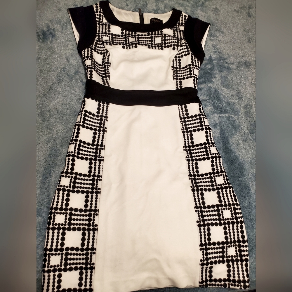 Laundry by Shelli Segal black and white dress